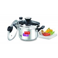 Prestige Clip-on Mini Induction Base Stainless Steel Pressure Cooker with Lid 3 Litre