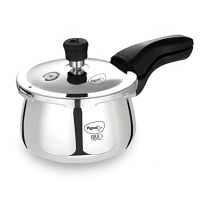 Pigeon Brio Triply Pressure Cooker- 2 Litre 2 L Induction Bottom Pressure Cooker  (Stainless Steel)