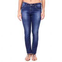 Dark Blue Slim Fit Women Jeans 