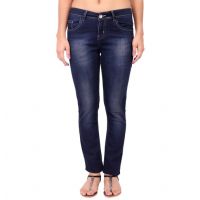 Navy Blue Slim Fit Women Jeans 