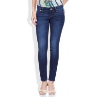 Slim Fit Dark Blue Women Jeans 