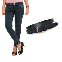 Navy Blue Skinny Fit Women Jeans 