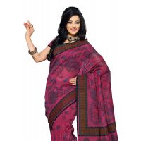 Cotton Bazaar Light Pink Cotton Printed Saree