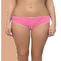 Sexy Pink Cotton Mix Set Of Two Brief