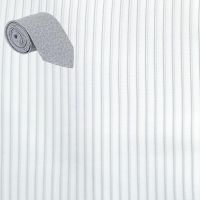 Raymond - White Lining Shirting Fabric Free Tie