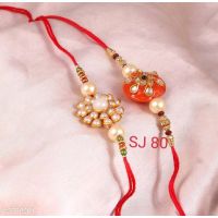 Beautiful Combo 2 Ethnic Alloy Rakhis 