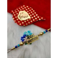 Twinkling Graceful Thread Moti Rakhi