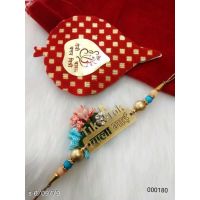 Classic Twinkling Graceful Thread Moti Rakhi