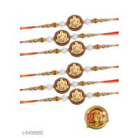  Multi Designer Metal Rakhis Pk 6