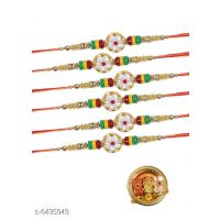 Multi Set 6 Designer Metal Rakhis