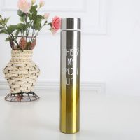 Stainless Steel Slim Bottle - Yellow 