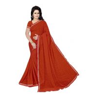 Thadesar Red leheriya sarees for women rajasthani with border