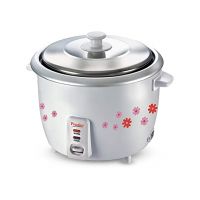Prestige PRWO 1.8-2 Electric Rice Cooker with Steaming Feature  (1.8 L, White)