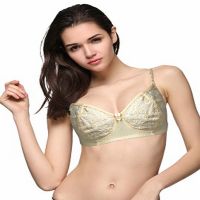 Hushh Yellow Chicken Work Cotton Bra 