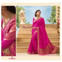 Sakshi Magnificient Pink Color Saree