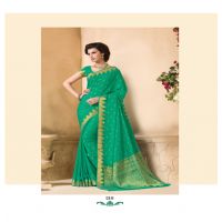 Sakshi Magnificient Green Color Saree