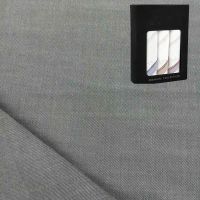 Raymond Men Poly Blended Trouser Fabric Grey Free Handkerchief