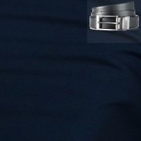 Raymond Men Poly Blended Trouser Fabric Blue Free Belt