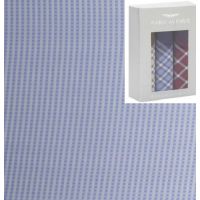 Raymond Blue Check Shirting fabric With Free Handerchief