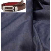 Raymond Blue Trouser Fabric With Free Belt