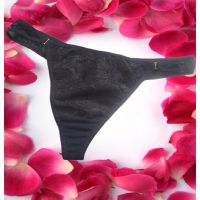 Scintillating Floral Embroidered  Tanga Thong 