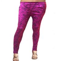 Seasons Purple exotic Print cotton Jegging 