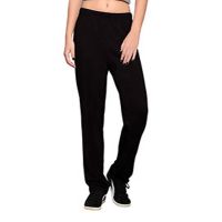 Town Girl Solid Black Track Pants