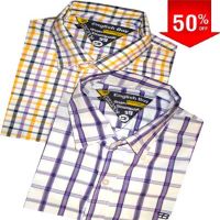50% Off Cotton Check Shirt Combo Pack Of 2