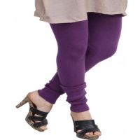 Aiva Purple Long Jersey Blend Leggings
