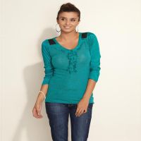 Remanika Teal Full Sleeves Top