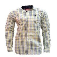 Bangkok Cottons-Yellow Double Checkered Full Sleeves Shirt
