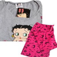 Betty Boop Grey Pink Loungewear