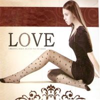 Black Dotted Long Pantyhose