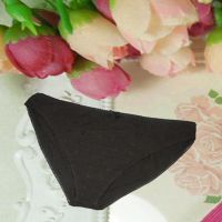 Black Flower Embroidered Lace Cotton Plus Size Panties