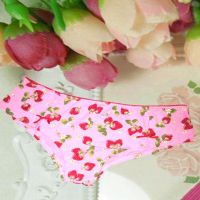 Cherry Print Cotton Baby Pink Panties