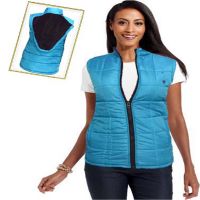 Classic Sky Blue Women Sleeveless Jacket