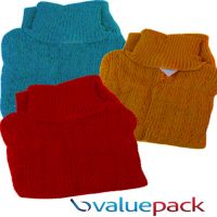 Combo Pack of 3 Blue Red Dark Yellow High Neck Wool Knitted Sweater