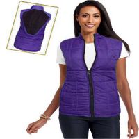 Cool Dark Purple Women Sleeveless Jacket