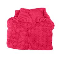 Coral High Neck Long Sleeves Wool Knitted Sweater