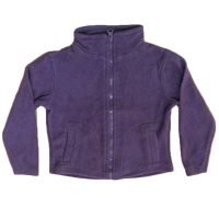 Dark Purple Boys Polar Fleece Open Sweatshirt 2 Years