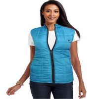 Elegant Sky Blue Women Sleeveless Jacket