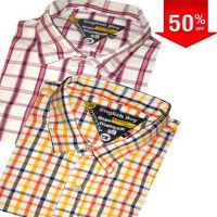 Exclusive 50% Discount Cotton Check Shirt Combo Pack Of 2