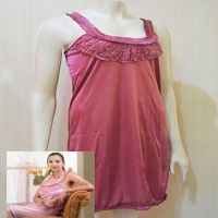 Luxury Dark Coral Babydoll Nightwear