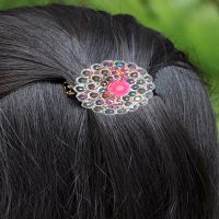Full Multicolor Crystal Hair Barrettes Clip