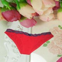 Lace Trim Bridal Cotton Panties