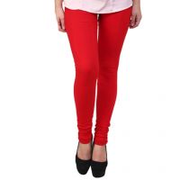 Stylish Red Hosiery Leggings