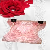 Light Pink Satin Bridal Bra Panty Set