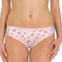 No Secret Trendy White Floral Print Lacy Brief