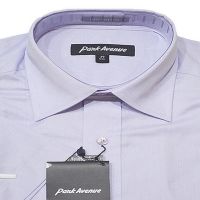 Park Avenue Plain Purple Cotton Half Sleeves Shirt-Size 39