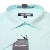 Park Avenue Platinum Greenish Blue Self Print Half Sleeves Shirt-Size 40,42